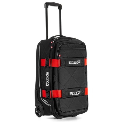 Sparco Reisetasche, 55 Liter Fassungsvermögen - schwarz und rot