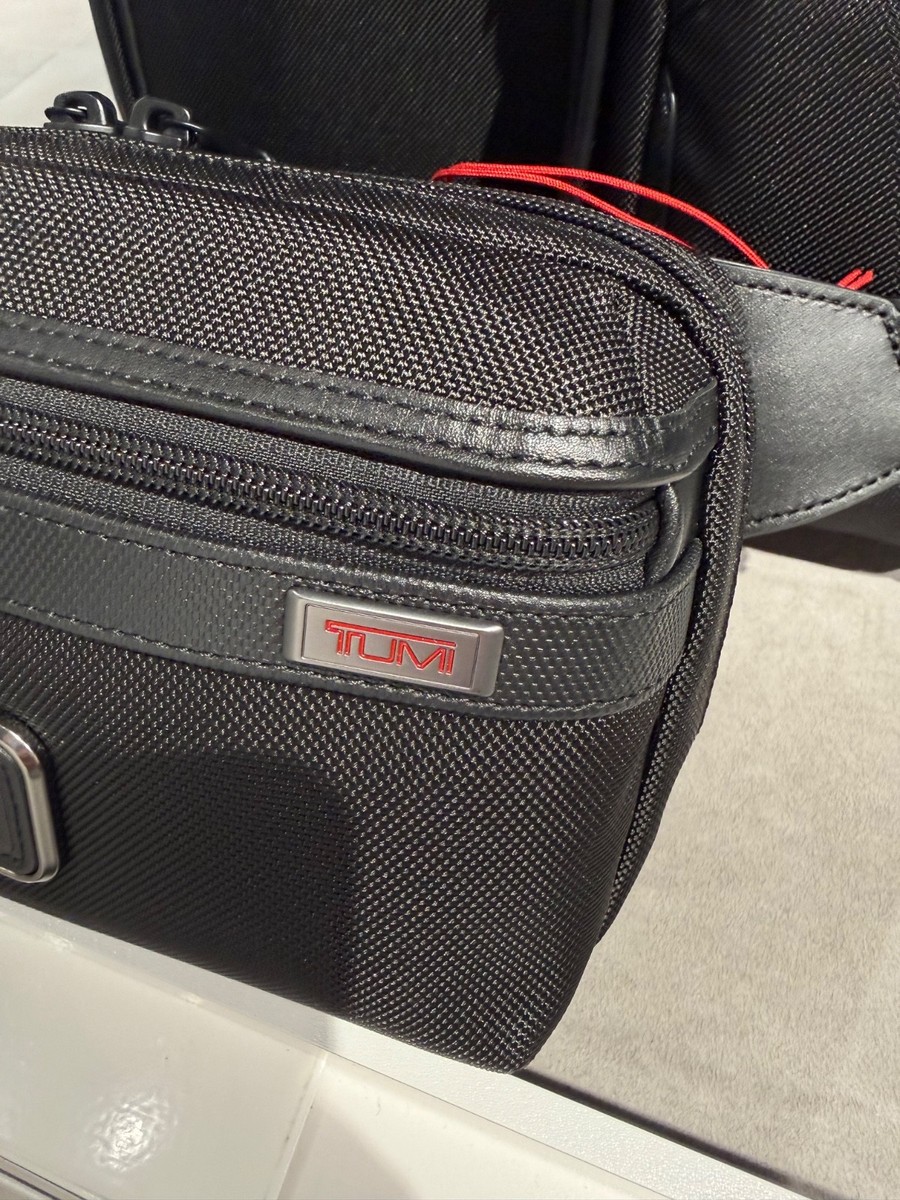 NEW Tumi ALPHA 9.25” EAST WEST Sling Crossbody Bag - Solid BLACK