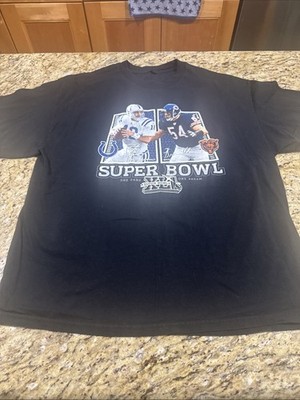 Vintage Super Bowl XLI T Shirt Indianapolis Colts Peyton Manning Brian Urlacher