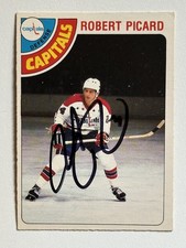 Robert Picard 1978-79 O-PEE-CHEE #39 AUTO AUTOGRAPHED Signed Washington Capitals