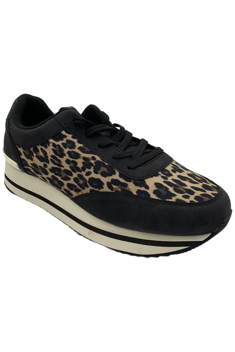 W Width Leopard Animal Print Athletic Shoes for Women for sale | eBay