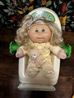 Cabbage Patch Kid/Babyland/blond/curly/green/dimple/tooth/freckles/CLEANED/certi