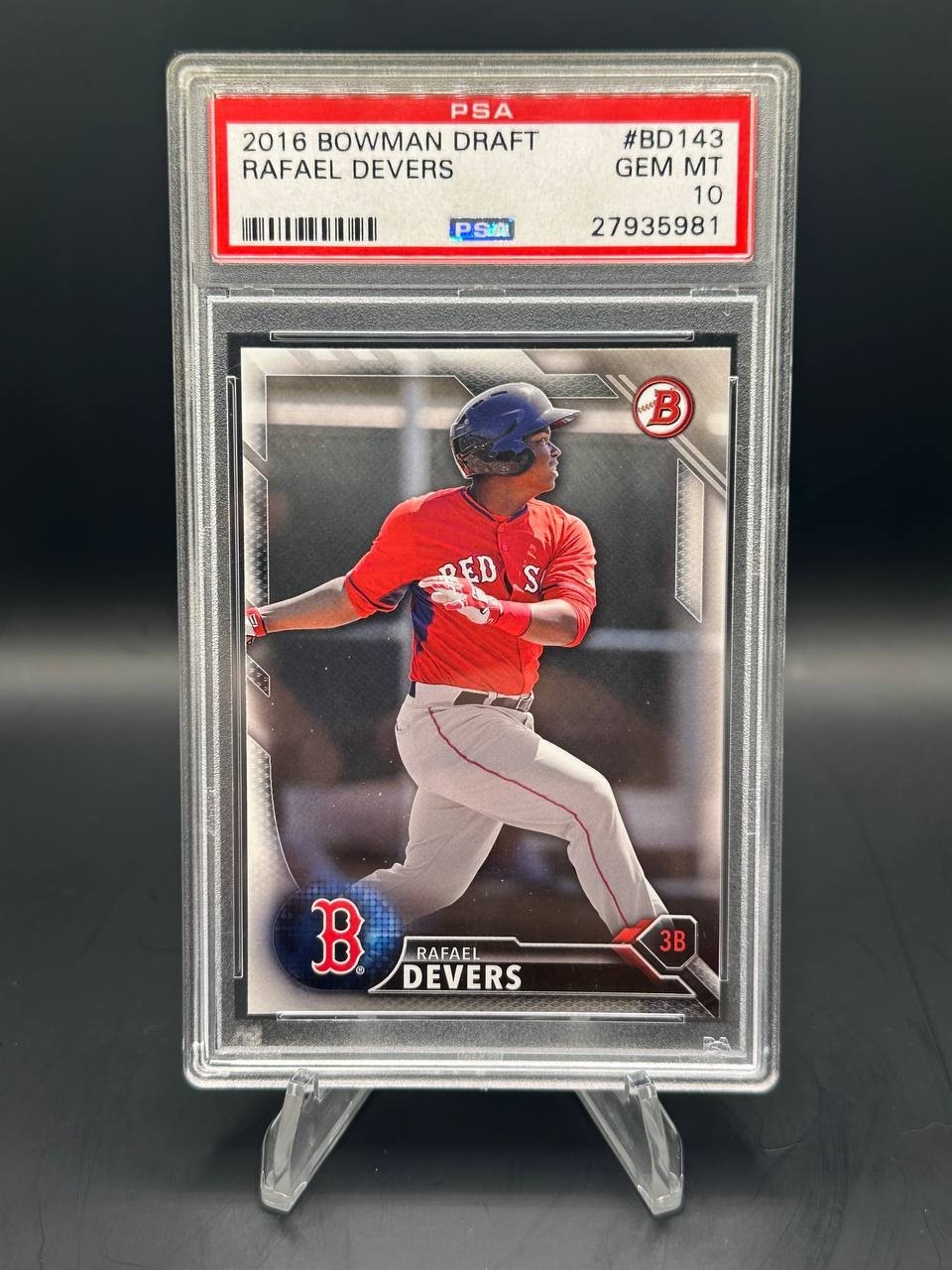 2016 Bowman Draft RAFAEL DEVERS #BD143 PSA 10 Red Sox