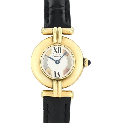 Cartier Must de Cartier Colisée Vermeil Trinity Dial Ladies Quartz 24mm — Ref 59