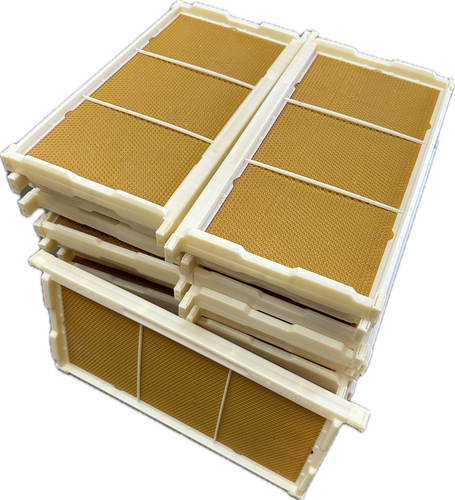 30 Pack Fully Pastic Deep Frame Langstroth BeeHive w/ Bees wax coated ...