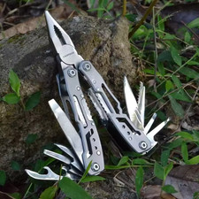Outdoor Heavy-Duty Multitool Folding Pliers with Knife   Camping, Survival
