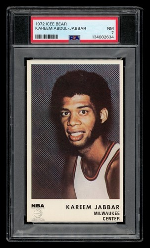 1972-73 Icee Bear Set-Break Kareem Abdul-Jabbar PSA 7 NM
