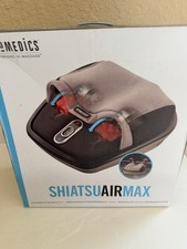 HoMedics Shiatsu Air Max Foot Massager Gray/Black Heat Kneading Air Compression