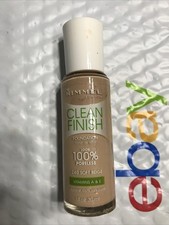 RIMMEL Clean Finish Foundation 100 Poreless 240 SOFT BEIGE unsealed NWOB