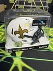 Drew Brees Signed Inscribed SB XLIV MVP Autographed Lunar Mini Helmet Beckett