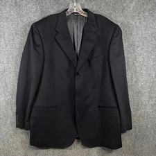 Hathaway Platinum Blazer 100% Pure Cashmere Black | Made in Italy | 46 Long
