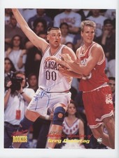 1995 Signature Rookies Tetrad 8x10 Greg Ostertag Auto 0q3