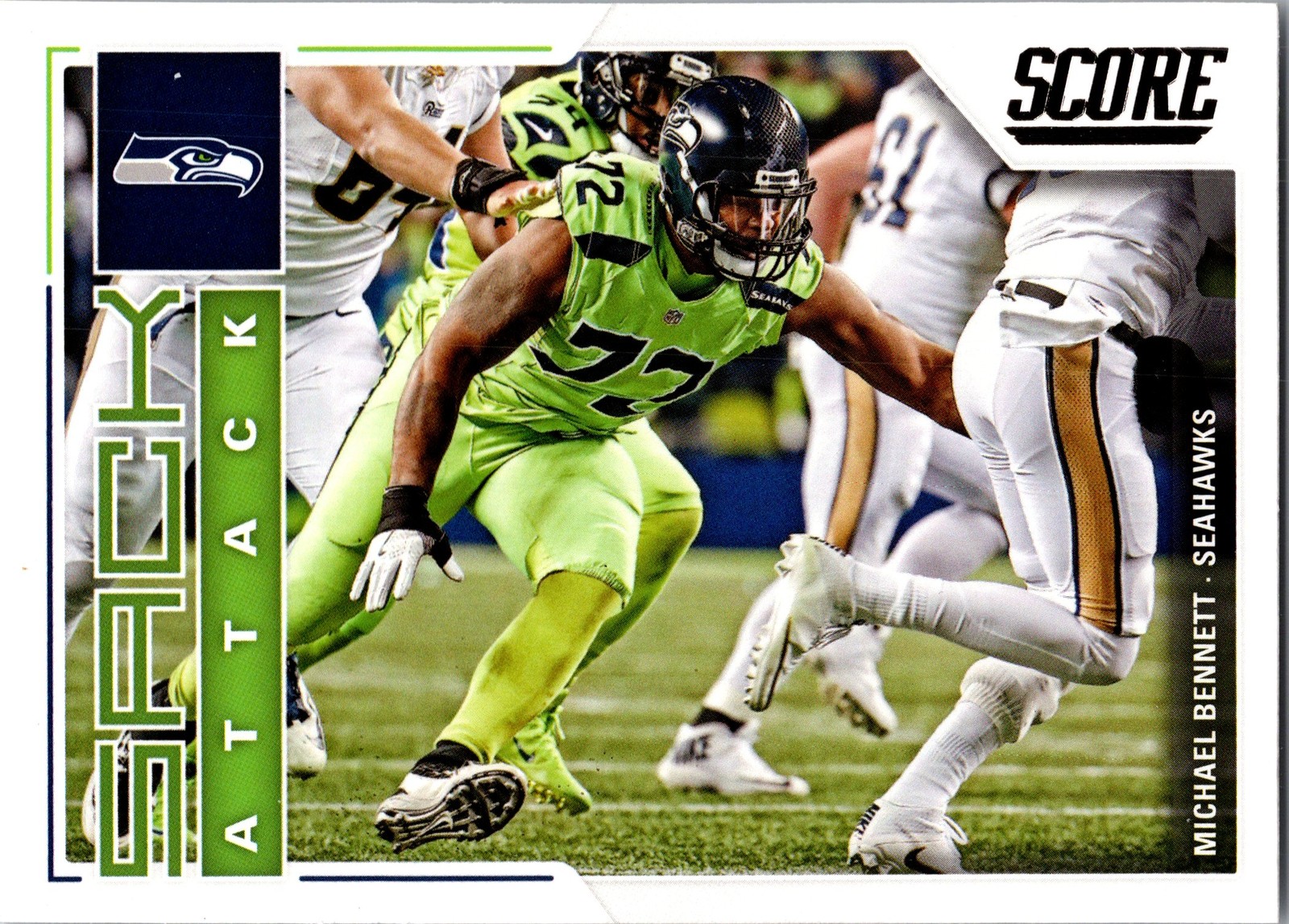 2017 Score #15 Michael Bennett Sack Attack