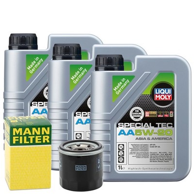 Motoröl 5W20 LIQUI MOLY Spezial Tec Aa 3L +MANN Ölfilter