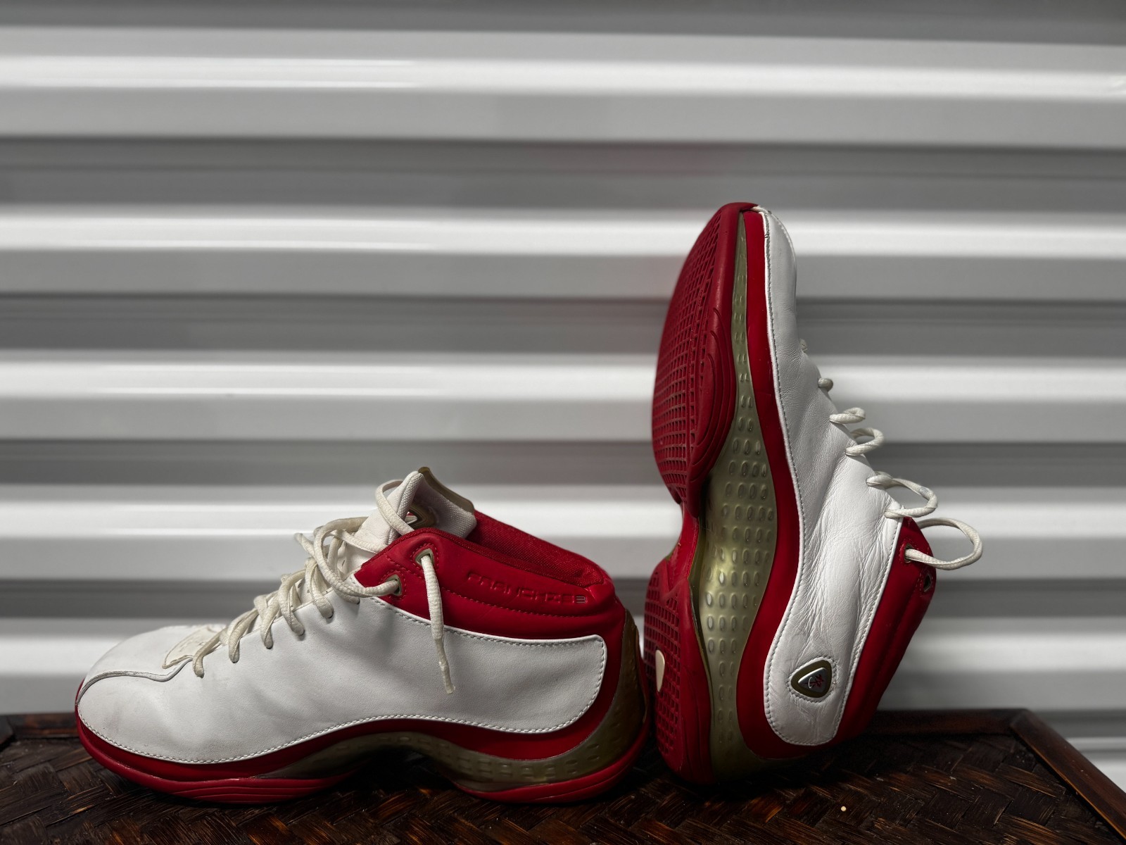 SAOLA Sneaker Reebok ATR vintage da uomo 8 5 Steve Francis 4 108373 RBK bianca midtop rossa