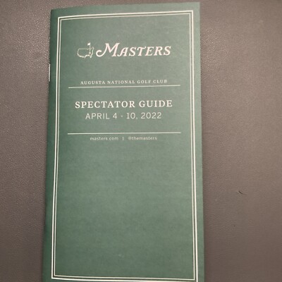  2022 Masters Spectator Guide, Augusta National Golf Club Scott Scheffler Wins!
