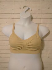 Women's Hotish Beige Unpadded Wirefree Nursing Bra, Size L