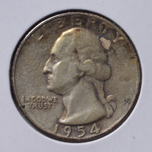 1954-S 25C Washington Quarter | VF Very Fine | original condition | actual coin
