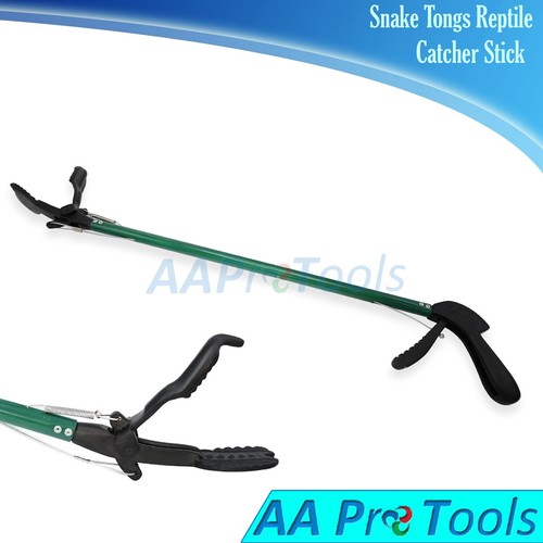 30" Snake Tongs Reptile Catcher Stick Grabber Wide Jaw Handling Heavy Duty SN-03 - Picture 5 of 5