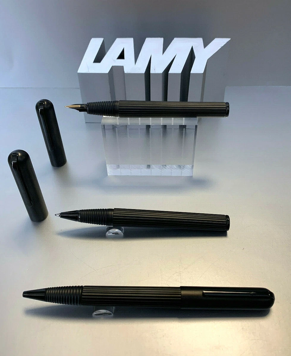 Lamy 98BY-M Füllfederhalter – Mit 14K Goldfeder, Gehäuse Aus Wildrosenholz | Deutsche Handarbeit, Schwarz Glänzend