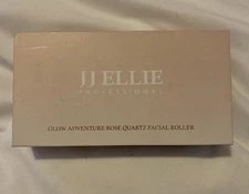 JJ Ellie Spa Grade Rose Quartz Facial Massage Roller Jade Roller for Skin Health