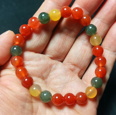 Natural Fu Lu Shou Hair Rutile Crystal Healing Stretch