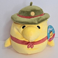 Squishmallow Kellytoy Plush Peanuts 10" Woodstock in Beagle Scout Outfit NWT New