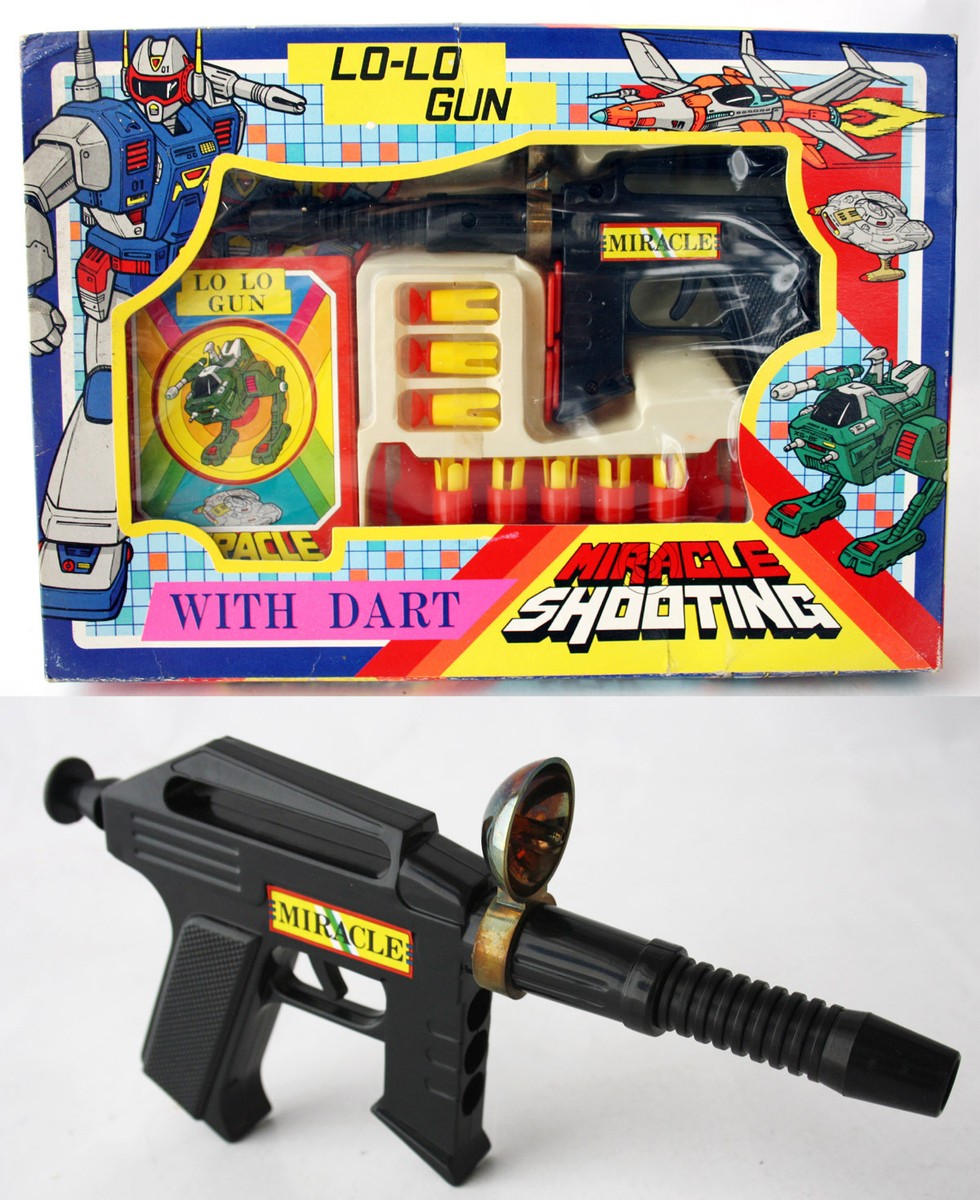 AMAZING DESIGN VINTAGE 80'S SPACE GUN COSMIC PISTOL LOLO DART