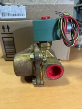 Asco 8210G78 General Service 2-Way Solenoid Valve Brass 10-300 PSI