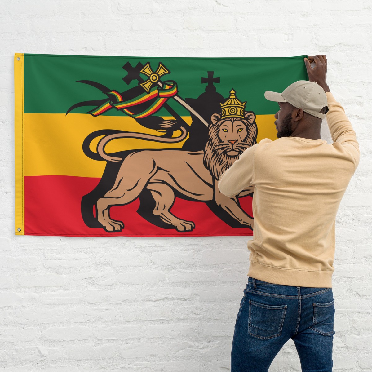 Volunteer Rasta Rastafarian Lion Symbol