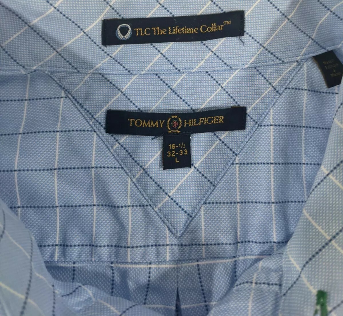 Tommy Hilfiger Button Down Dress Shirt Large eBay