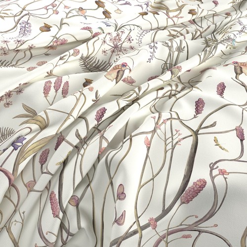 The Chateau Angel Strawbridge WILD FLOWER Whisper White Fabric Sold By Meter eBay