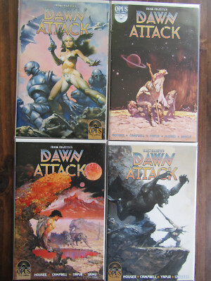 Frank Frazetta's Dawn Attack 1-4 Variants Set Opus Comics