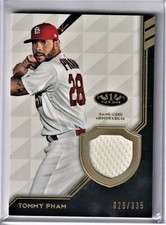 2018 Topps Tier One - TOMMY PHAM - GAME USED MATERIAL /335 - Cardinals