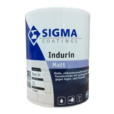 Sigma Indurin Silicon Steingrill Gartengrill Fassadenfarbe Farbe Matt 1 L