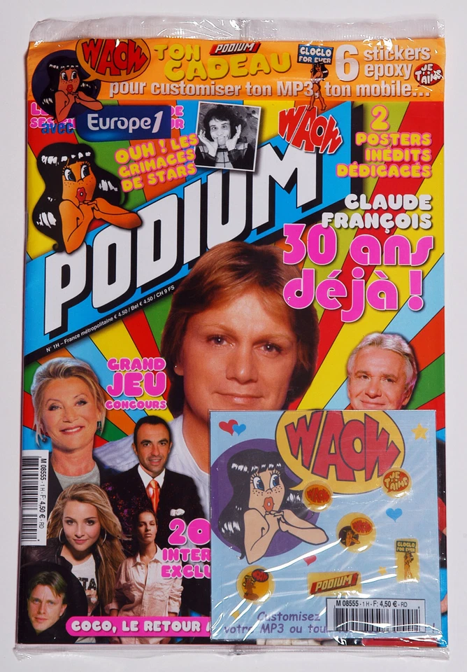 Magazine PODIUM n°1H,  SHEILA, LORIE, PRISCILLA, Vanessa PARADIS, Patricia KAAS. - Photo 1/1