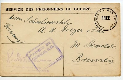 AUSTRALIA WWI Printed Formula POW/ FREE cover from Liverpool NSW - Image 1 of 4
