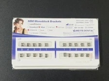 5 Sets Dental Orthodontics MIM Monoblock Brackets Mini Edgewise 022 no hooks