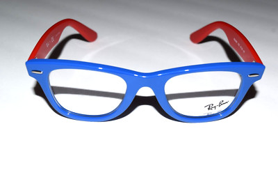 Ray-Ban Small Junior Blue Red RB9066V 3752 Optical 47-20-130 Eyeglasses A