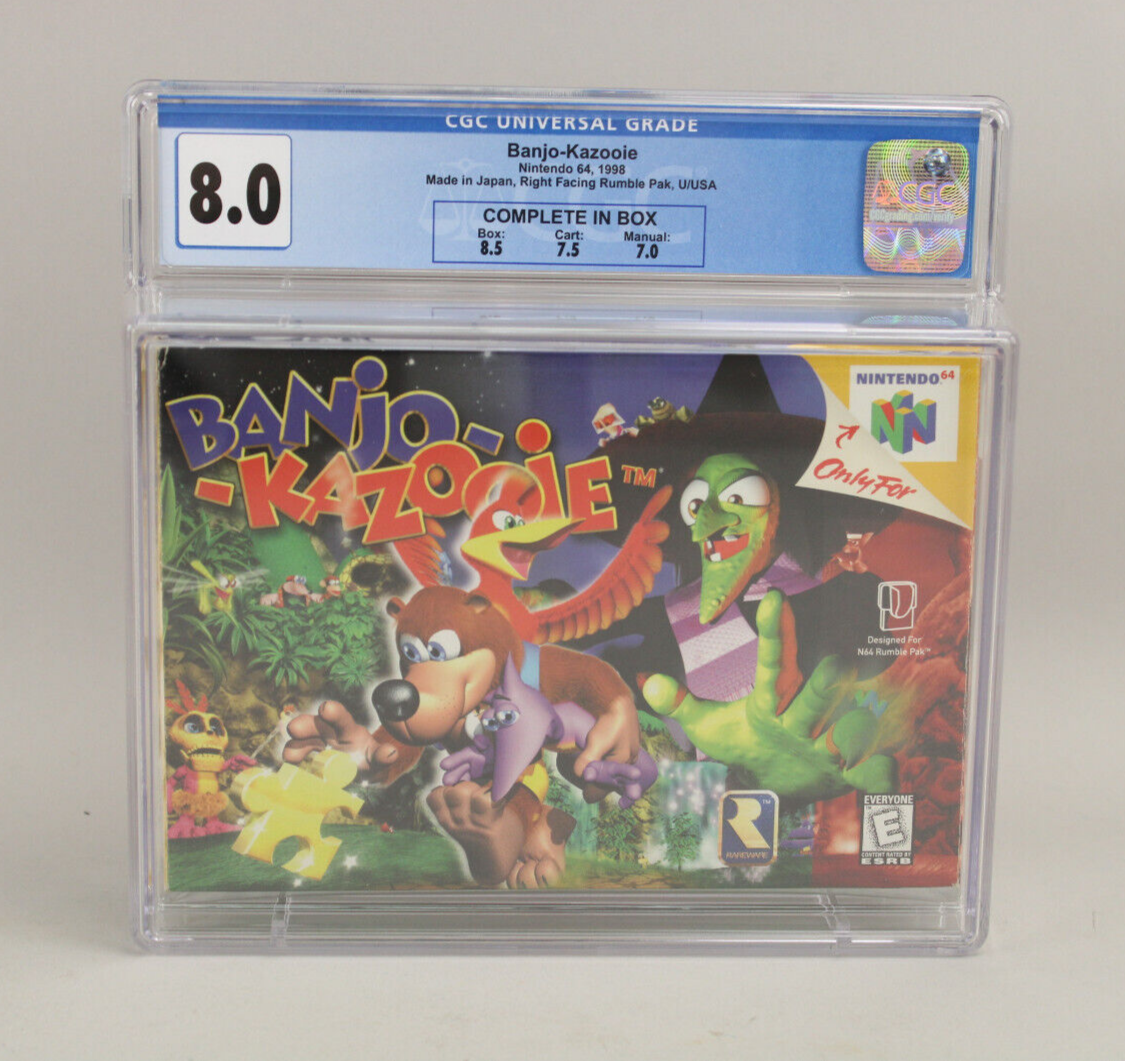 Banjo Kazooie N64 Video Game Nintendo 64 Complete In Box CIB, 1998