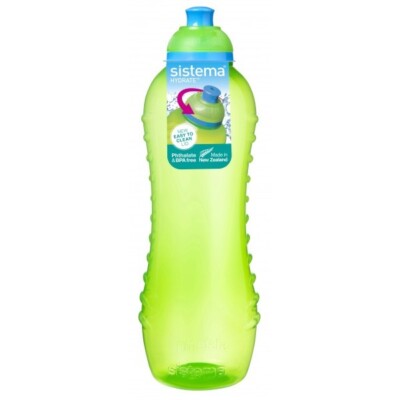 2Stück-Sistema 795 Squeeze/Twist Plastikflasche/Sportwasserflasche,620ml-col.mix