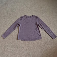 Skims Umber Long Sleeve Stretch Cotton T-Shirt, Size 3X NWT