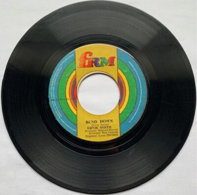 ERNIE SMITH-FRM RECORDS-BEND DOWN-VERSION-45RPM-7''1971 REGGAE JAMAICA IMPORT VG