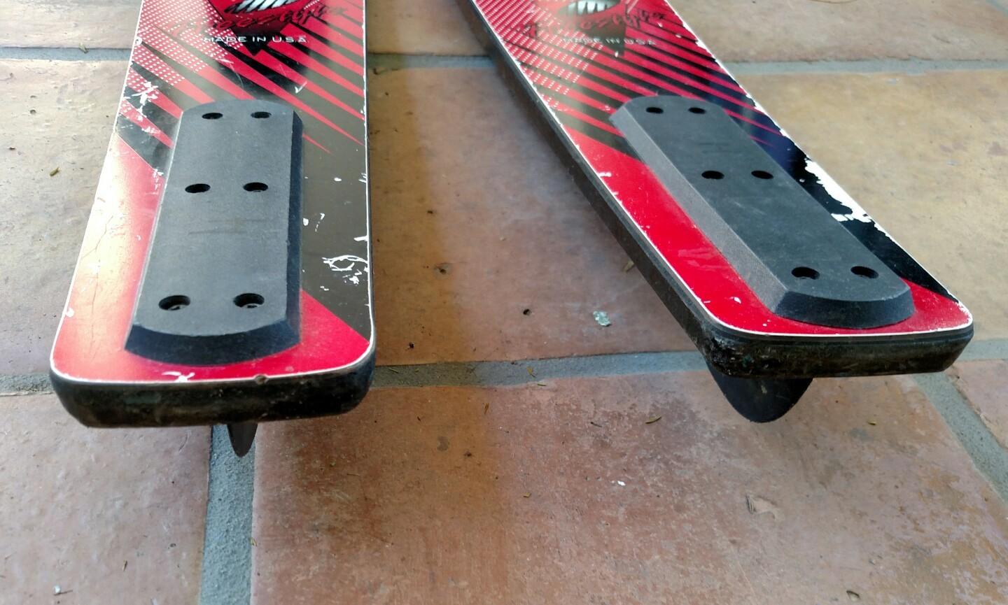 O'Brien freestyle 67" red slalom water skis made in the USA eBay