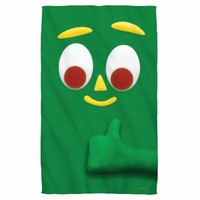 Gumby 1960's Claymation Animated Tv Series Big Face Beach Towel on sale Gumby 1960's Claymation Animated Tv Series Big Face Beach Towel on sale
