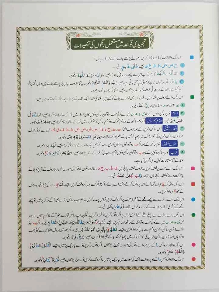 Juz Amma with Colour Coded Tajweed Rules in Urdu/English - Part 30 (IBS) - Image 2 of 4