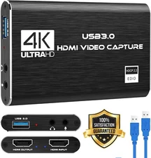 4K Audio Video Capture Card USB 3.0 HDMI Video Capture Device Full HD Recording