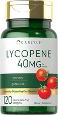 Lycopene 40mg | 120 Softgels | Non-GMO & Gluten Free Supplement | By Carlyle