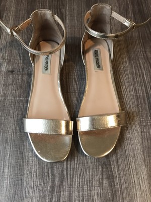steve madden gold flat sandals