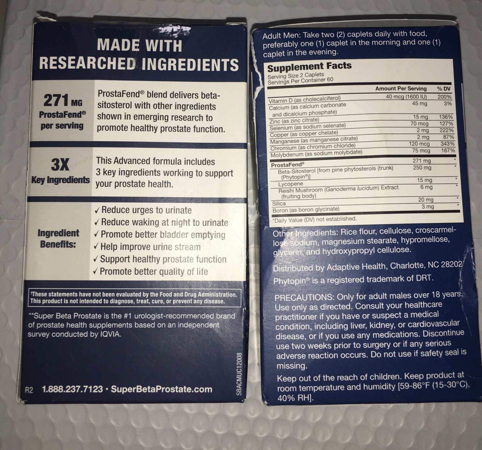 (2 )~Pack Super Beta Prostate Advanced Supplement 2x120 Cap (240) Exp 06/2026